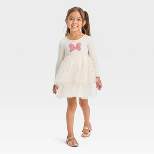 Toddler Girls' Mickey Mouse & Friends Tulle Dot Bow Dress - Cream
