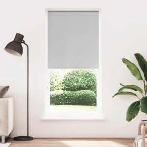 Aghana Digitals Gray 39.4"x90.6" Blackout Roller Blind with Silver Coated 100% Polyester Fabric, - 1 of 4
