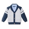 Andy & Evan  Infant  Navy/Heather Grey Shawl Cardigan & Pant Set - 4 of 4