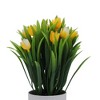 Unique Bargains Artificial Plants Tulip Decorative Pot Plastic 3.15"x3.15"x9.84" 1 Pc - 4 of 4
