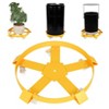 55 gal Drum Dolly Heavy Duty, 1250 LBS Capacity Barrel Dolly Cart with 5 Swivel Casters - 2 of 4