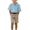 Boy's Gingham Short Sleeve Shirt - TukTuk Designs - 2 of 3