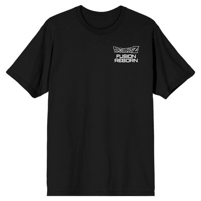 Dragon Ball Z Fusion Reborn Poster Art Crew Neck Short Sleeve Black T-shirt