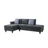 L-Shaped Sectional Sofa with Hidden Storage & Accent Pillows - 2 of 4
