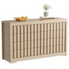 6 Drawer Dresser for Bedroom, Wood Chest of Drawers, Entryway Console Table, Storage Dresser Organizer for Bedroom Living Room Hallway - 2 of 4