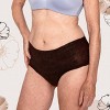  Always Discreet Boutique Low-Rise Adult Postpartum Incontinence Underwear for Women - Black - - image 3 of 4