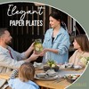 Earthtrends 32 PCS Floral Paper Wedding Plate Service for 16 |10" Dinner Paper Disposable Plates 8" Salad Plates Paper Disposable Plates Provincial - 3 of 4