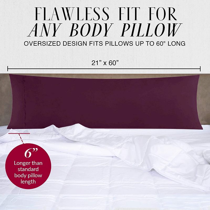 Italian Luxury Microfiber Body Pillow Cover, 5 of 7