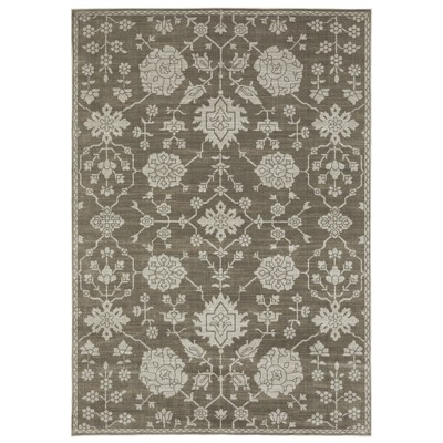 Oriental Weavers Intrigue INT01 Grey/ Light Grey Indoor Area Rug - 5'3" x 7'6"
