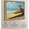 Art Remedy Cheetah Surfer Chic Coastal Wall Art Framed - 3 of 4