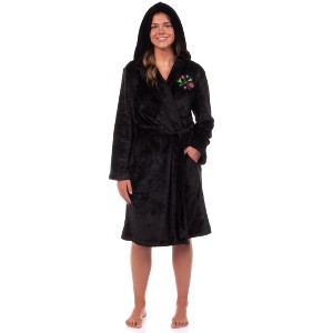 Wicked Robe Women's Elphaba and Glinda Wand Broom Charm Bathrobe For Adults - 1 of 4