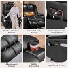 Yaheetech PU Power Lift Recliner Infinite Position w/ Massage & Heat Function, Pockets, Cup Holders, USB Ports, Buttons, Controller, Black - 4 of 4