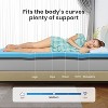 PAGED Mattress Topper Gel Infused Memory Foam Mattress Cooling Mattress with Porous Design for Bedroom, Blue+Gray - 4 of 4