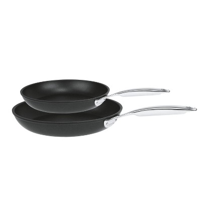 Cristel Castel Pro Ultralu Set of 2 Non-Stick 8 Inch and 9.5 Inch Frying Pans