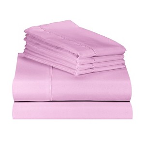 LuxClub 4-7 PC Silky Soft Cooling Deep Pocket Performance Sheet Set - 1 of 4