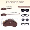Unique Bargains PU Leather Glasses Case Holder with Neck and Wrist Lanyard 7" x 4" - 2 of 4