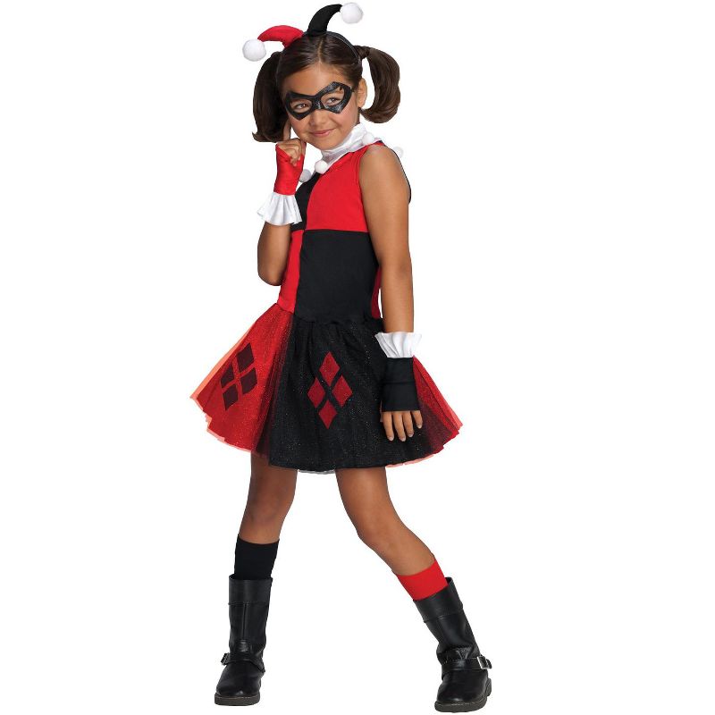 DC Comics DC Super Villains Harley Quinn Tutu Toddler/Child Costume, Toddler, 1 of 2