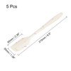 Unique Bargains Heat-resistant Scraper Silicone Spatula Spoon for Baking Cooking Mixing 8.5” White 5 Pcs - 2 of 4