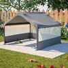 Hrinhom 50"W Extra Large Outdoor Dog House Tent 3-Sided Mesh Windows,Pet Shelter - 4 of 4