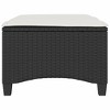 vidaXL Garden Stool Black PE Rattan 21.7 in x 21.7 in x 14.2 in - 4 of 4