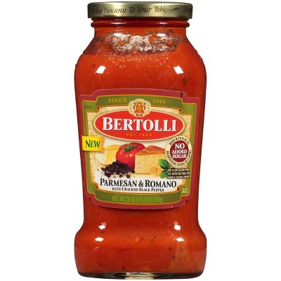 Bertolli Parmesan & Romano with Cracked Black Pepper Pasta Sauce - 24oz