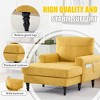 Okak Modern Small Chenille Fabric Single Sofa Lounge Recliner for Living Room Bedroom,Rest Chair Sleeper Sofa with Comfy Backrest & Armrests - 2 of 4