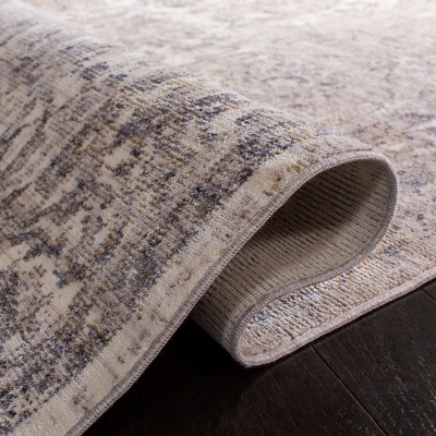 Hand-Knotted Square Black Viscose Area Rug 47" x 47"