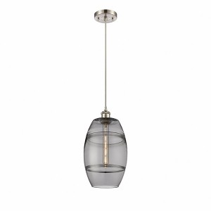 Vaz - 1 Light Cord Hung Mini Pendant In Industrial Style-9.88 Inches Tall and 8 Inches Wide - 1 of 1