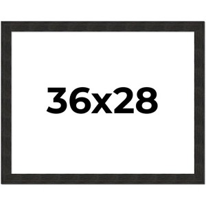 PosterPalooza | Contemporary Black Picture Frame - UV Acrylic, Backing Board, Hanging Hardware Included - 1 of 4