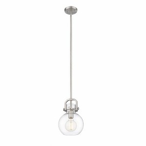 Newton Sphere - 1 Light Stem Hung Pendant In Industrial Style-11.25 Inches Tall and 8 Inches Wide - 1 of 1