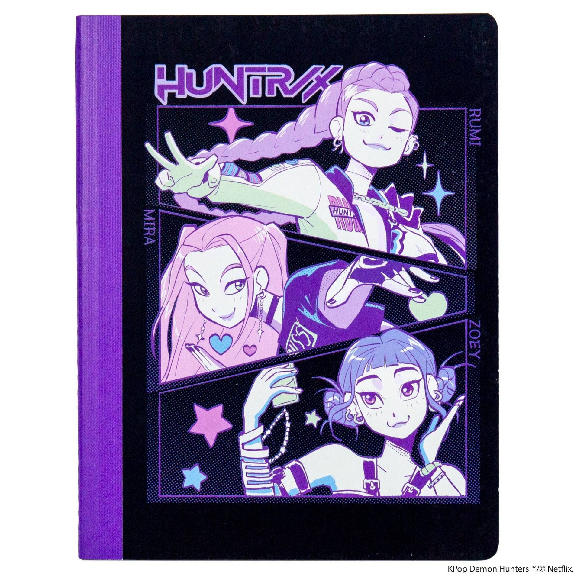 KPOP Demon Hunters 7.5"x9.75" Wide Ruled Composition Book 80 Pages