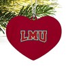Loyola Marymount University Primary Logo Heart Love Wood Christmas Tree Holiday Ornament - 2 of 3