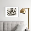 Megan Galante Painted Zebra Metal Framed Art Print - Deny Designs - 2 of 4