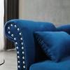 Aijia 60" Velvet Storage Chaise Lounge - 2-in-1 Tufted Bench with Solid Wood Legs, Nailhead Trim & Pillow, 300lb Capacity for Bedroom/Living Room - 4 of 4