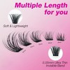 VEYESBEAUTY Siren Lash Clusters Eyelash Extensions Invisible Band DIY Individual  False Eyelashes Wispy Lash Tray 8-16mm Mixed Length - 4 of 4