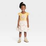 Toddler Girls' Disney Minnie Mouse Knitted Tutu Dress - Yellow