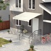Outsunny 10' x 8' Electric Retractable Awning, Sun Shade Shelter with Remote Controller and Crank Handle for Deck, Balcony - 2 of 4