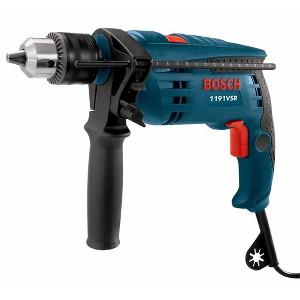Bosch 1191VSRK-RT 7 Amp Single Speed 1/2 in. Corded Hammer Drill Manufacturer Refurbished - 1 of 3