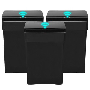 BestMassage 13 Gallon Automatic Touchless Trash Can Kitchen Garbage Can with Lid and Resistant Finish and Odor Control - 1 of 4