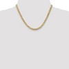 Black Bow Jewelry 5.75mm 10k Yellow Gold Flat Beveled Curb Chain Necklace - 2 of 4