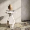 TOV Furniture Esme Indoor / Outdoor Round Side Table in Faux Marble - 2 of 4