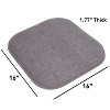 Alexis Memory Foam No Slip Back 16" x 16" Chair Pad Cushion by Sweet Home Collection® - 3 of 4