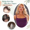 Jessie's Wig Women'S Hairpiece Clip In Human Hair Topper Full Coverage Straight #613 Color 1 Pc/Pack - 4 of 4