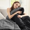 Comforters- Duvet Insert Contrast Down Alternative Comforter Quilted All Season Duvet with 8 Tabs, Machine Washable, Gifts for Women - 2 of 4