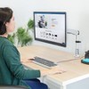 Mount-It! Height Adjustable Single Monitor Desk Mount Fits Up to 32" Screens, Silver - 2 of 4