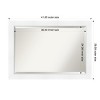 Amanti Art Sloped Beveled Framed Bathroom Vanity Wall Mirror - 3 of 4