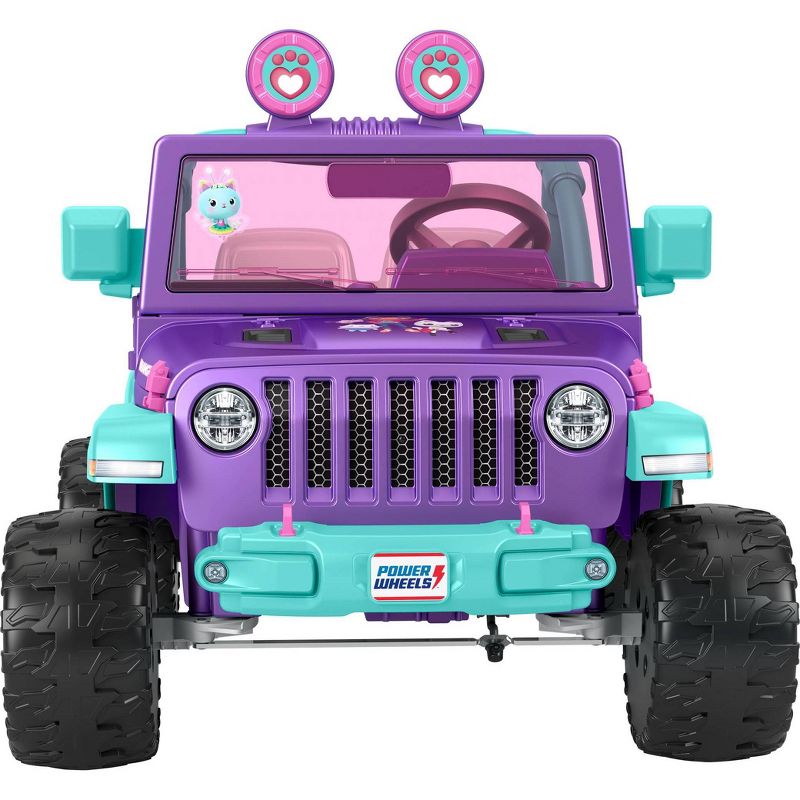 Power Wheels Gabby&#39;s Dollhouse Wrangler Powered Ride-On Jeep - Violet/Blue, 6 of 8
