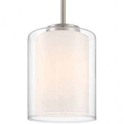 Matte Black Steel and Glass Globe Pendant Light