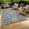 9x18 Large Outdoor Rug for Patio Rugs Waterproof, Reversible Plastic Straw Rug Medallion Pattern, Vintage Camping Rug, Foldable Lightweight Carpet - 4 of 4