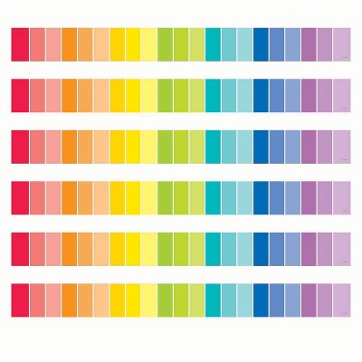 6pk 35ft Paint Chip Classroom Borders Rainbow - Creative Teaching Press